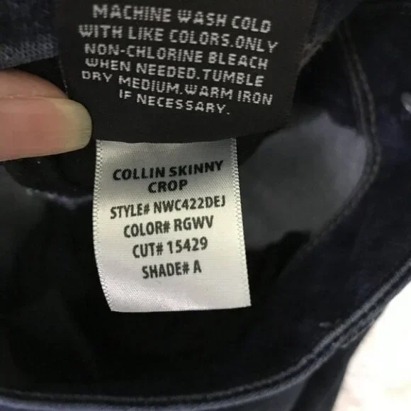 HUDSON Womens Blue Double Button Closure Collin Skinny Crop Jeans Size 26 - Picture 11 of 11